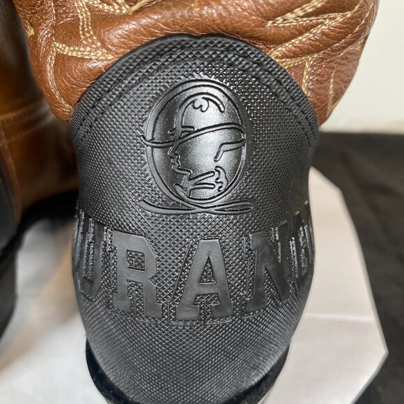 Men's 10D Vintage Durango Brown Work Boot with Rubber Heel, Vintage Durango - Picture 8 of 11